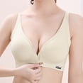 thumbnail image 1 of Gymayou Women Front Closure Seamless Bra Adjustable Strap Comfort U Back Bra Size M, 1 of 5