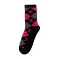 thumbnail image 1 of Gymayou Women Pink Ribbon Breast Cancer Awareness Crew Socks Soft Breathable Casual Sport Socks, 1 of 2