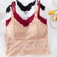 thumbnail image 1 of Gymayou Women Plus Size Lace Bralette Adjustable Spaghetti Straps Longline Tube Top Bra Wireless Floral Lace Camisole Beige L, 1 of 4