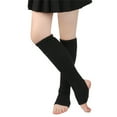 thumbnail image 1 of Gymayou Women's Cable Knitted Stirrup Leg Warmers Knee High Warm Footless Socks, 1 of 5