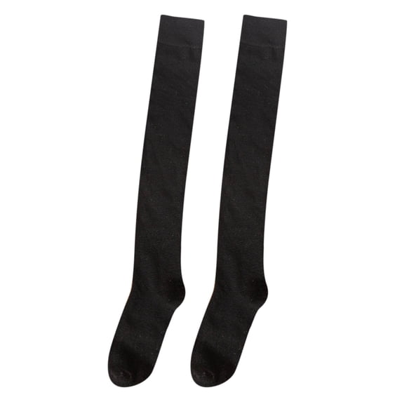 Gymayou Women’s Over‑The‑Knee Socks Soft Stretch Thigh High Casual Socks Black