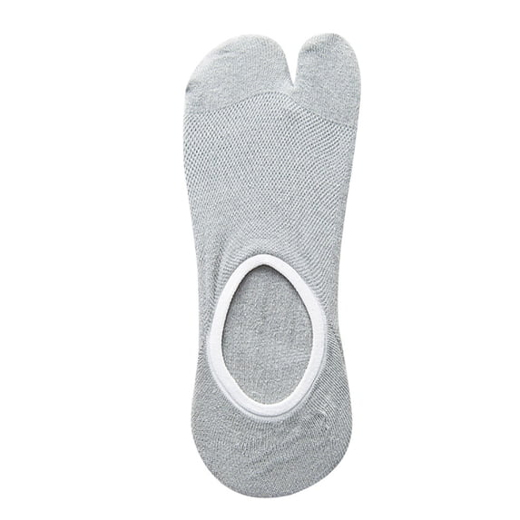 Gymayou Women's Tabi No Show Socks Non Slip Flip-Flop Invisible Socks Split Toe Liners