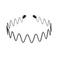 thumbnail image 1 of Gymayou Zig Zag Headbands for Women and Men Non-Slip Comb Wavy Headbands with Teeth Comfortable Hairband Black2, 1 of 1