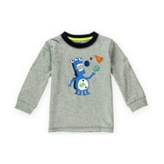 Gymboree Boys Hungry Alien Graphic T-Shirt, Grey, 6-12 mos