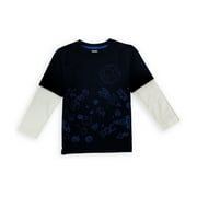 Gymboree Boys Soccer Galaxy Graphic T-Shirt, Blue, 6-12 mos