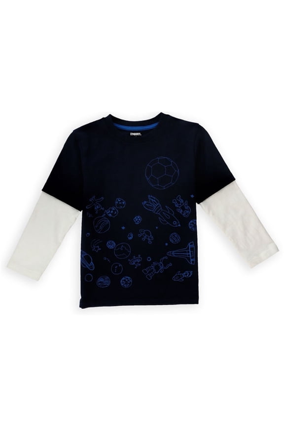 Boys Soccer Galaxy Graphic T-Shirt