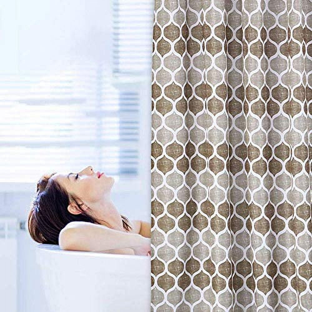 Gymchoice Fabric Shower Curtain,Moroccan Geometric Design Shower ...
