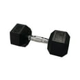 thumbnail image 1 of Gymenist, 15lb Rubber Hex Dumbbell, Single, 1 of 5