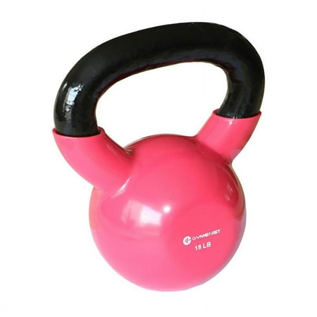 Gymenist, 18lb Vinyl Coating Kettlebell, Single