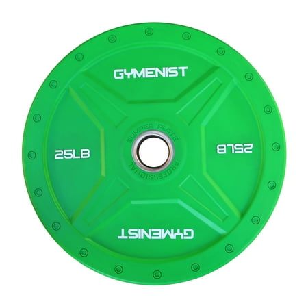 Gymenist, 25lb Colored Bumper Plate, Single