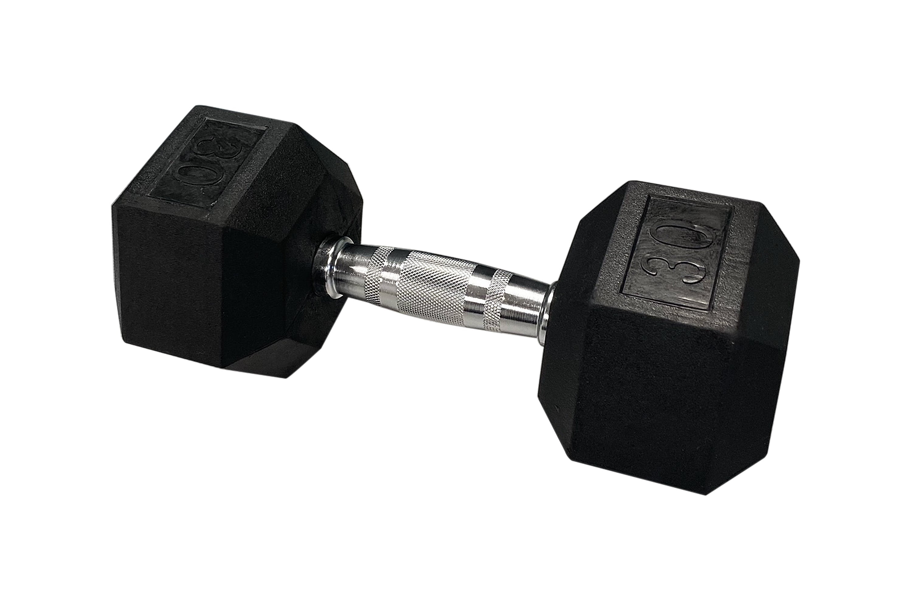 Gymenist, 25lb Rubber Hex Dumbbell, Single