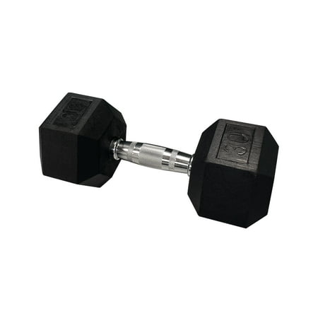Gymenist, 35lb rubber Hex Dumbbell, Single