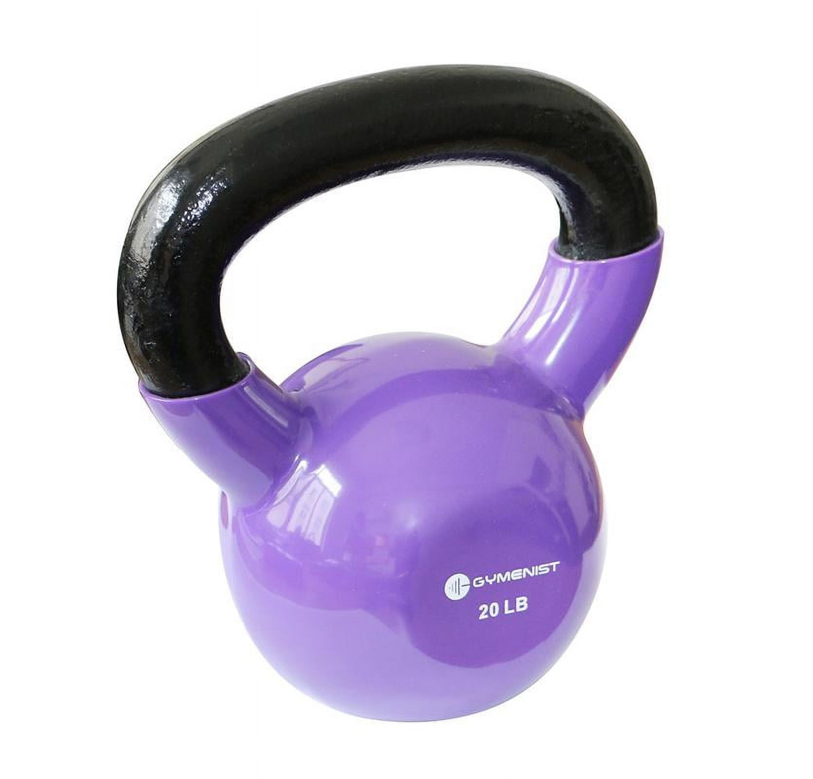 Gymenist, 3lb Vinyl Coated Kettlebell, Single
