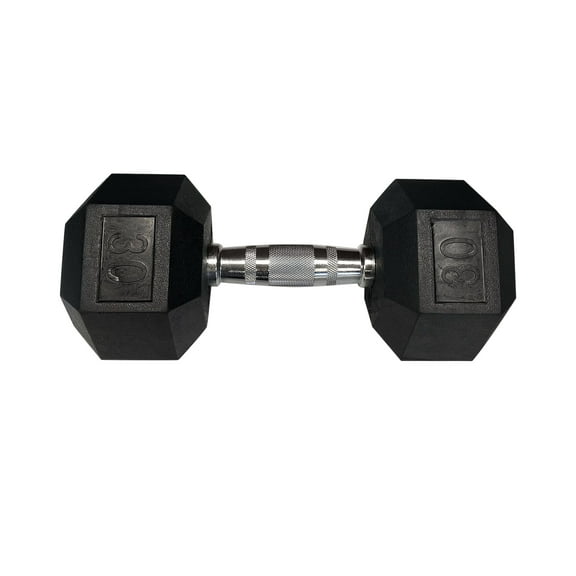 Gymenist, 40lb Rubber Hex Dumbbell, Single