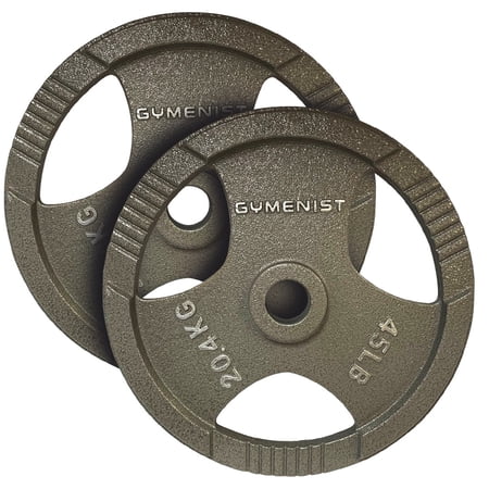 Gymenist, 45lb Metal Weight Plate, Pair