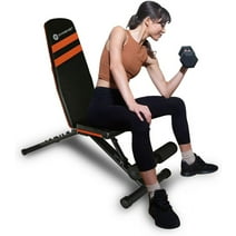 Gymenist, Adjustable Exerciser Bench, Exercise Workout Bench, Foldable and Easy to Carry, No Assembly Needed