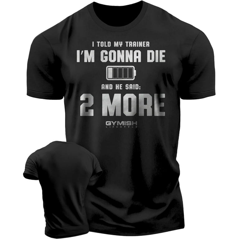 Mens motivational workout shirts deals