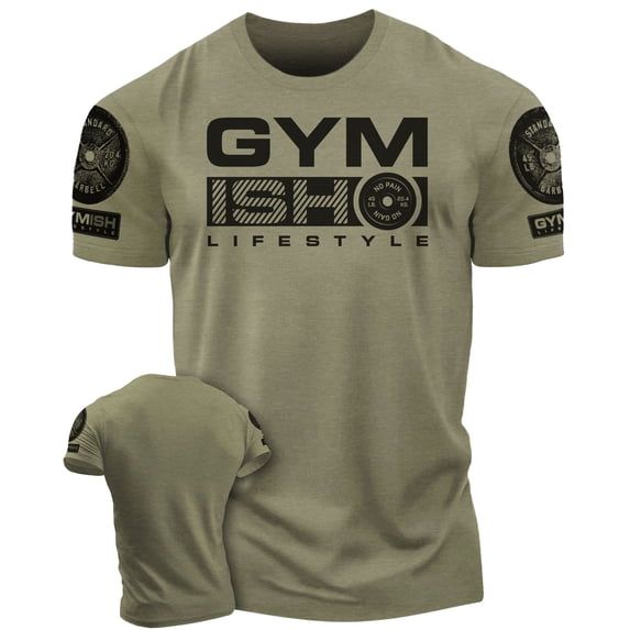 Gymish 3 Workout T-Shirt for Men – Funny Gym Shirt, Lifting Tee, Deadlift Shirt, Athletic Gym Wear