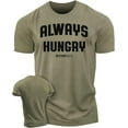 thumbnail image 1 of Gymish Always Hungry Gym Shirt for Men - Funny Workout T-Shirt, Men's Lifting Tee, Athletic Gym Wear, Fitness & Bodybuilding Shirt, 1 of 5