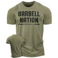 thumbnail image 1 of Gymish Barbell Nation Workout T-Shirt for Men – Funny Gym Shirt, Men’s Athletic Tee, Lifting T-Shirt, Fitness Apparel, Workout Clothes for Men, 1 of 6