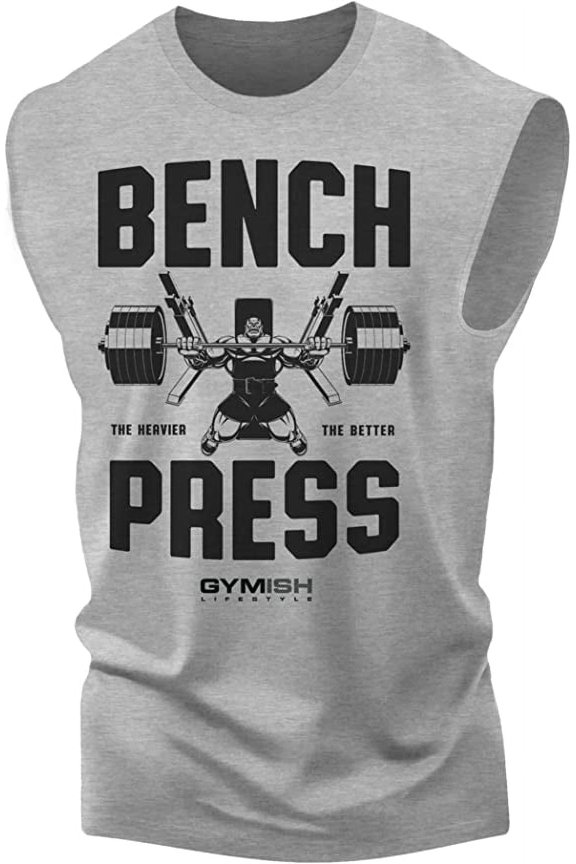 Bench Press Workout Muscle Tank Top for Men – Funny Gym Shirt, Deadlift & Lifting Tee, Men's Workout Shirts, Athletic Gym Clothes