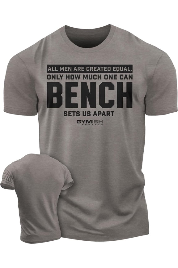 Bench Sets Us Apart Workout Shirt for Men – Funny Lifting Gym T-Shirt, Mens Gym Shirt, Fitness Gift for Men