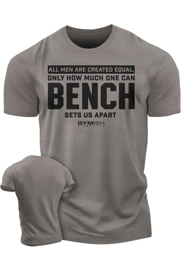 Bench Sets Us Apart Workout Shirt for Men – Funny Lifting Gym T-Shirt, Mens Gym Shirt, Fitness Gift for Men