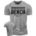 thumbnail image 1 of Gymish Bench Sets Us Apart Workout Shirt for Men – Funny Gym Tee, Fitness Motivation Wear, Heather Grey, Medium, 1 of 6