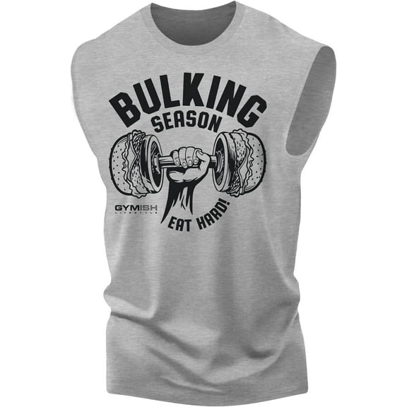 Gymish Bulking Season V2 Gym Shirt – Motivational Workout T-Shirt for Men, Funny Lifting Tee, Gym Clothes, Men’s Athletic Workout Apparel