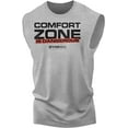 thumbnail image 1 of Gymish Comfort Zone Is Dangerous Muscle Tank Top – Inspirational Workout Shirt for Men, Motivational Gym Tee, Lifting T-Shirt, Men’s Athletic Apparel, 1 of 4