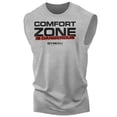 thumbnail image 1 of Gymish Comfort Zone Is Dangerous Muscle Tank Top – Motivational Gym Tank for Men, Athletic Workout Shirt, 1 of 5