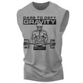thumbnail image 1 of Gymish Dare to Defy Gravity Workout Muscle Tank Top  for Men – Funny Gym Shirt, Men's Athletic Tee, Lifting T-Shirt, Workout Clothes for Men, Fitness Apparel, 1 of 5