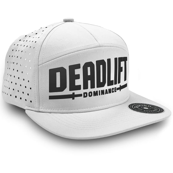 Gymish Deadlift Dominance Workout Hats for Men - Breathable, Moisture-Wicking, Adjustable Athletic Caps