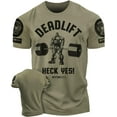 thumbnail image 1 of Gymish Deadlift Heck Yes Workout Shirt for Men – Funny Gym T-Shirt, Men’s Lifting Tee, Athletic Workout Shirt, Gym Clothes for Men, 1 of 5