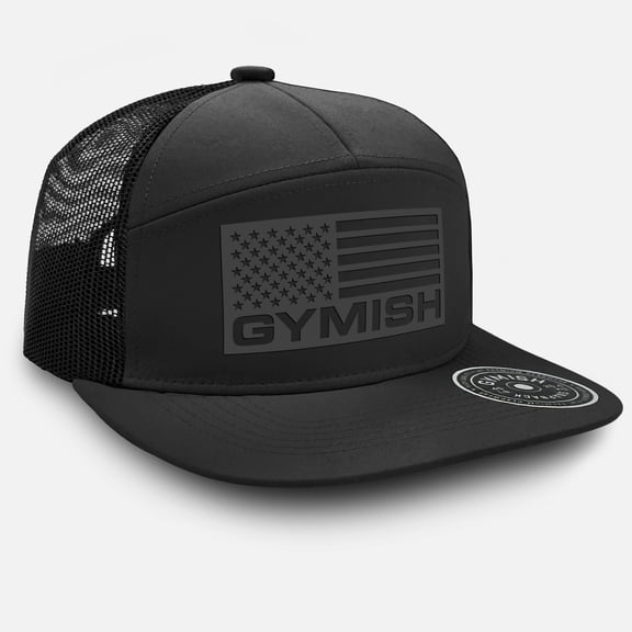 Gymish Flag Men's Workout Hat, Breathable Adjustable Athletic Cap