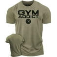 thumbnail image 1 of Gymish GYM-ADDICT Workout T-Shirt - Funny Gym Shirt, Men's Lifting Tee, Workout T-Shirt for Men, Athletic Gym Wear, Fitness & Weightlifting Shirt, 1 of 5