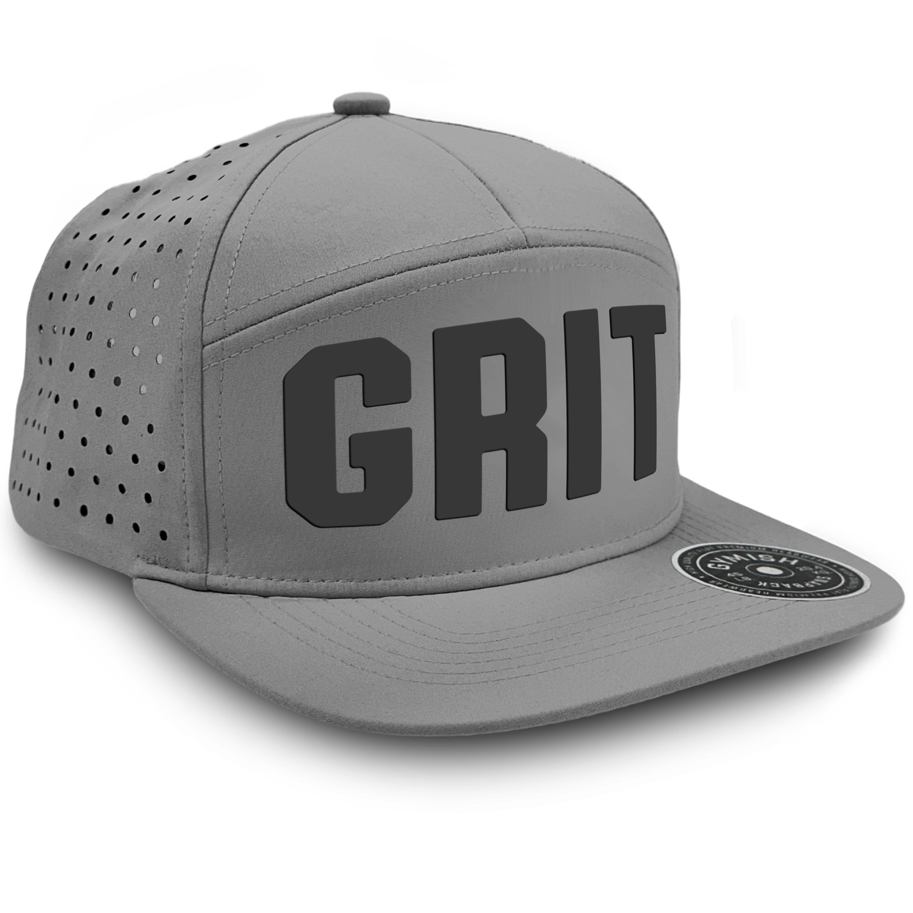 Gymish Grit Workout Hats for Men - Breathable, Moisture-Wicking, Adjustable Athletic Caps