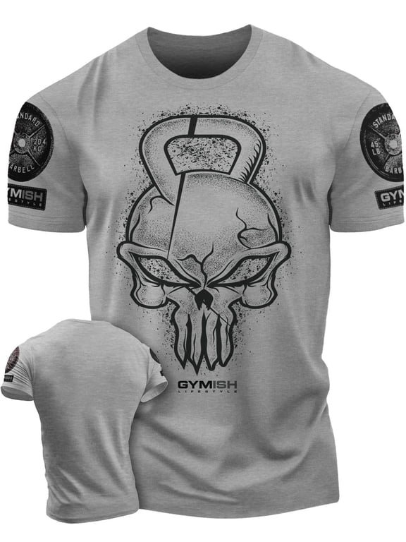 Gym Reaper Men’s Workout T-Shirt – Funny Lifting Gym Tee, Athletic Fitness Shirt for Men