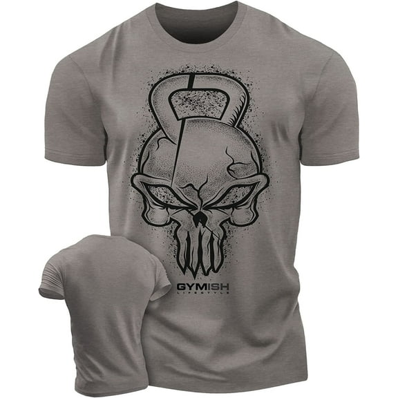 Gymish Gym Reaper Workout T-Shirt - Funny Gym Shirt, Men's Lifting T-Shirt, Workout Tee for Men, Athletic Gym Wear, Fitness & Weightlifting Shirt