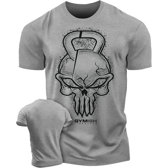 Gymish Gym Reaper Workout T-Shirt - Funny Gym Shirt, Men's Lifting T-Shirt, Workout Tee for Men, Athletic Gym Wear, Fitness & Weightlifting Shirt