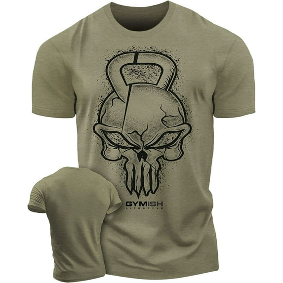 Gymish Gym Reaper Workout T-Shirt - Funny Gym Shirt, Men's Lifting T-Shirt, Workout Tee for Men, Athletic Gym Wear, Fitness & Weightlifting Shirt