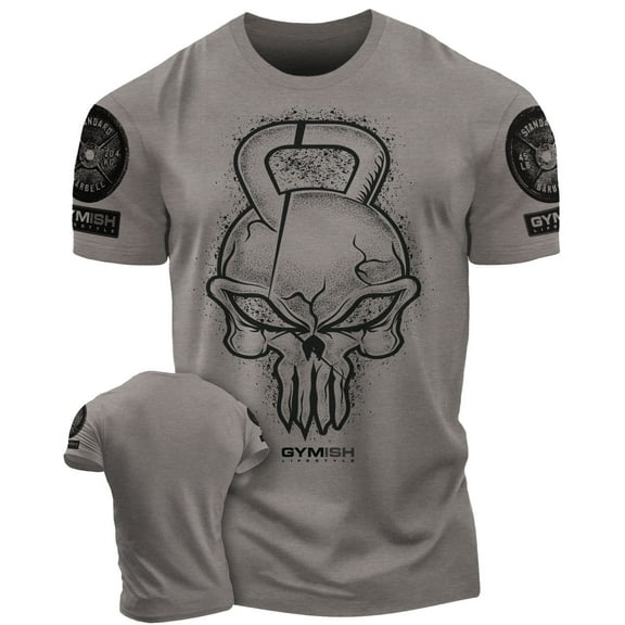 Gymish Gym Reaper Workout T-Shirt - Funny Gym Shirt, Men's Lifting T-Shirt, Workout Tee for Men, Athletic Gym Wear, Fitness & Weightlifting Shirt