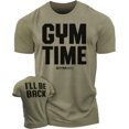 thumbnail image 1 of Gymish Gym Time Motivational Gym Shirt for Men – Workout Lifting T-Shirt, Funny Fitness Tee, Men’s Athletic Gym Apparel, 1 of 5