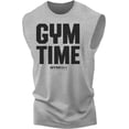 thumbnail image 1 of Gymish Gym Time Motivational Muscle Tank Top for Men – Workout Lifting T-Shirt, Funny Fitness Tee, Men’s Athletic Gym Apparel, 1 of 4