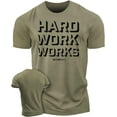 thumbnail image 1 of Gymish Hard Work Works Workout T-Shirt – Funny Gym Shirt for Men, Lifting Tee, Deadlift T-Shirt, Men’s Workout Apparel, Athletic Gym Wear, 1 of 5