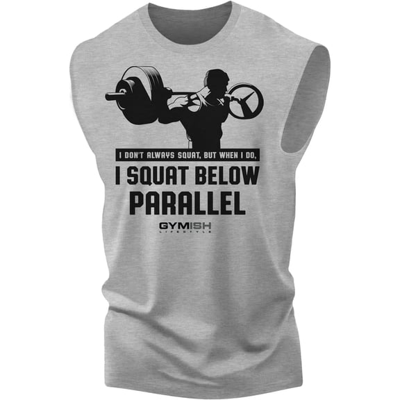 Gymish I Don’t Always Squat Workout Shirt – Funny Gym T-Shirt for Men, Motivational Lifting Tee, Men’s Athletic Workout Apparel