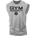thumbnail image 1 of Gymish GYM-ADDICT Workout Tank Top - Funny Gym Shirt, Men's Lifting Tee, Workout T-Shirt for Men, Athletic Gym Wear, Fitness & Weightlifting Shirt, 1 of 4