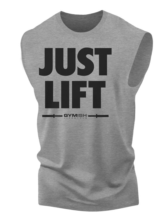 Just Lift WorkoutTank Top for Men – Funny Gym Shirt, Mens Gym TShirt, Motivational Fitness Tee, Gym Clothes for Men