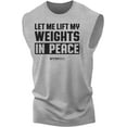 thumbnail image 1 of Gymish Let Me Lift in Peace Men’s Workout Tank Top – Funny Gym Shirt, Sleeveless Lifting Tee, Fitness & Bodybuilding Top, 1 of 4