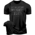 thumbnail image 1 of Gymish Let Me Lift in Peace Workout T-Shirt for Men – Funny Gym Shirt, Men's Gym T-Shirt, Lifting Shirt, Deadlift Tee, Workout Shirt, Gym Wear, Athletic Shirt for Men, 1 of 5